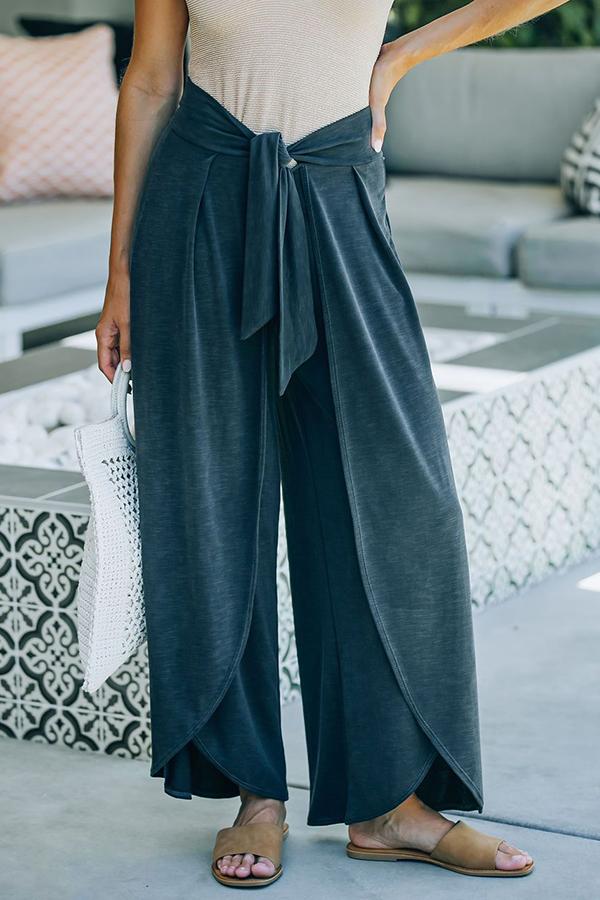 Summer Sizzle Tie Front Modal Blend Pants