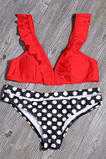 Fashion Sexy Print Patchwork Swimwears(7 Colors)