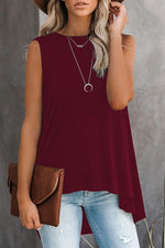 Fashion Simplicity Solid O Neck Tops(5 Colors)