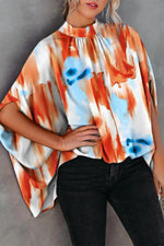 Casual Print Printing O Neck Blouses(10 Colors)