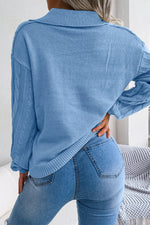 Casual Simplicity Solid Solid Color Turndown Collar Tops(3 Colors)