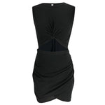 Casual Hollow-out Sleeveless Hot Mini Dress(2 Colors)