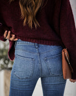 Wide Leg Zip Up Denim Long Jean Pants