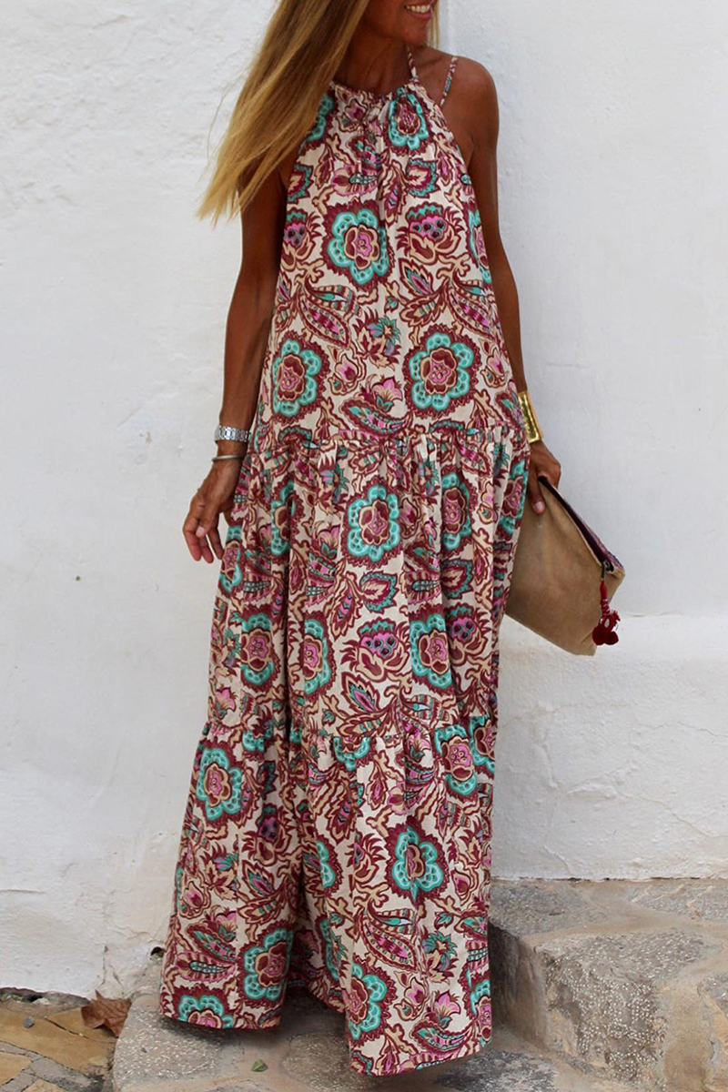 You've Done This Red Floral Maxi Dress