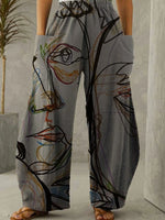 Fashion High Waist Wide Leg Casual Loose Pants