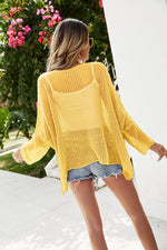 Saltwater Soul Pocketed Sheer Knit Cover-Up