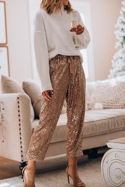 Night Club Loose Sequin Pants