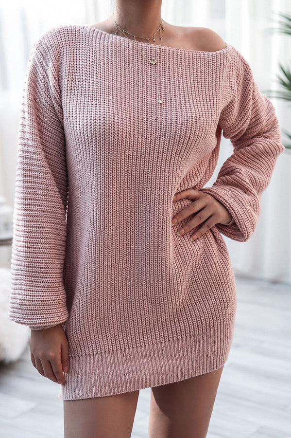 Rhonda Off Shoulder Sweater Mini Dress