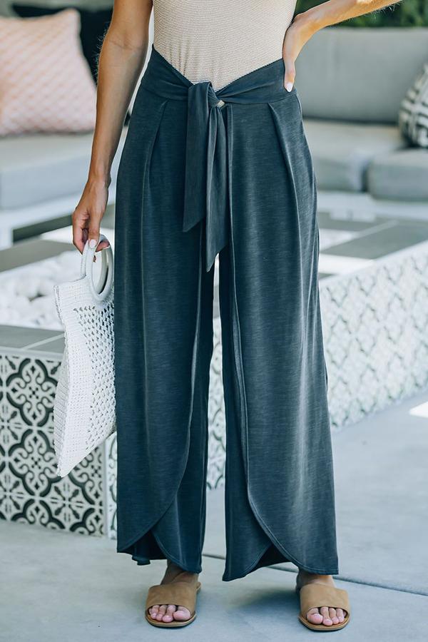 Summer Sizzle Tie Front Modal Blend Pants