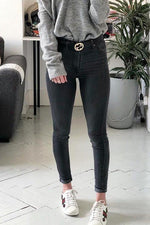 Classical High Waist Elastic Skinny Jeans