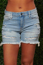 Florcoo On-trend Ripped Sexy Denim Shorts