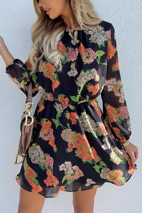 Woodland Floral Mini Dress