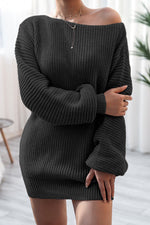 Rhonda Off Shoulder Sweater Mini Dress