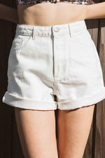 Classic Pocket High Waist Denim Shorts