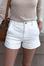 Classic Pocket High Waist Denim Shorts