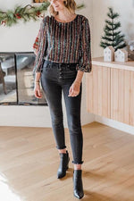 Classical Button High Waist Jeans