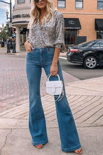 Classical High Waist Flares Jeans