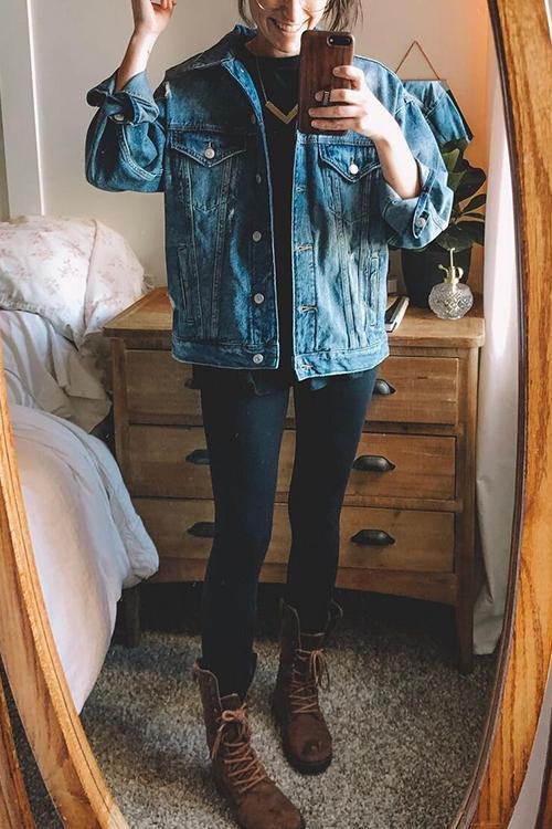 Pockets Button Denim Jackets