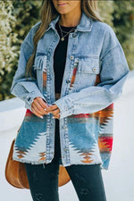 Smokey Mountain Aztec Denim Jacket