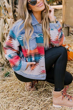 Smokey Mountain Aztec Denim Jacket