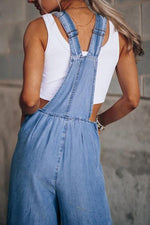 Loose Leg Denim Overall