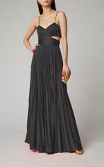 Spaghetti Strap Sleeveless Solid Color Maxi Dress