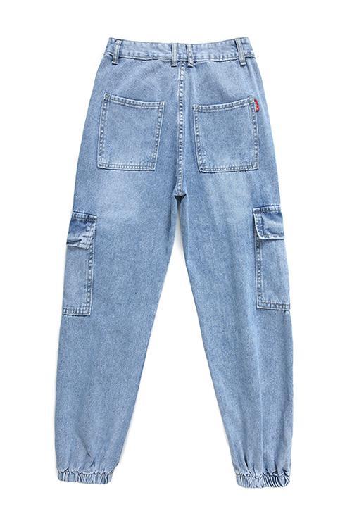 Pockets Denim Joggers