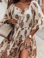 Loose Casual Short Sleeve Mini Dress