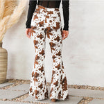 Fashion High Waist Floral Print Wide Leg Pant