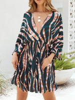 Deep V Neck Oversize Loose Mini Dress