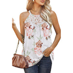 Casual Sleeveless Strap Round Neck Loose Tank Top