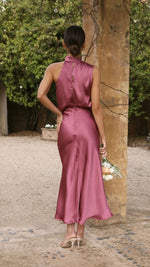 Elegant Sleeveless O-Neck Solid Maxi Evening Dress