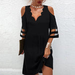 Fashion Women&#39;s Bodycon Off Shoulder V-Neck Mini Dress Sexy Summer Beach Party Vestidos Casual Loose Boho Flora Print Dresses