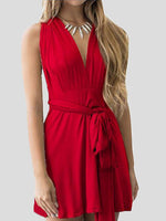 Women's Dresses Tie Backless Sleeveless Mini Dress