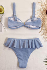 Knot Ruffles Bikini Set