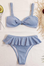 Knot Ruffles Bikini Set