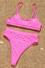 Blingbling High Waist Bikini Set