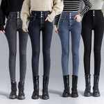 High Waist Skinny Simple Jeans Denim Pencil Pants