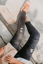 Ripped Stretch Jeans With Vintage