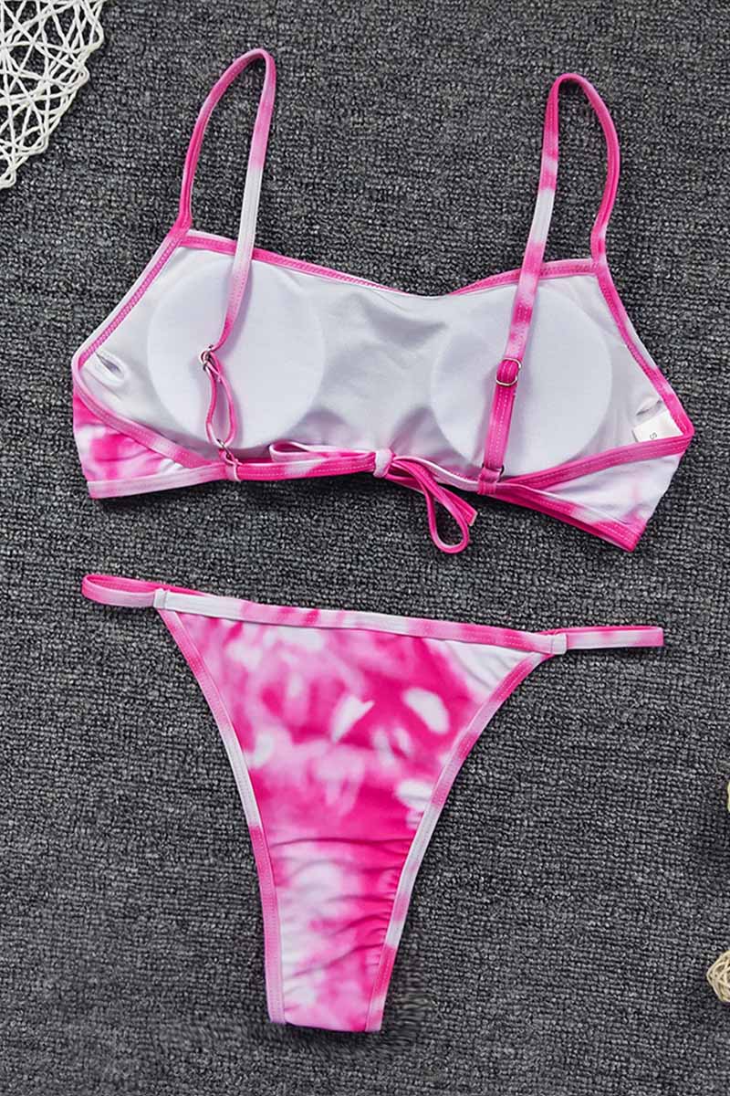 Florcoo Tie-dye Print Bikini Set (2 Colors )