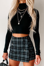 No Distractions Turtle Neck Crop Top