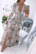 Enchant My Dreams Floral Slit Maxi Dress