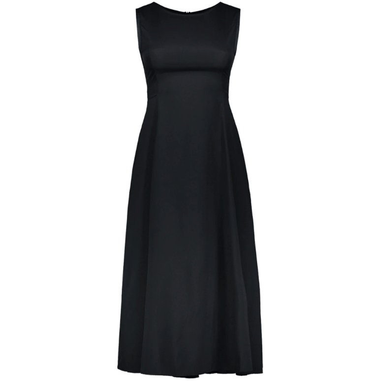 Sleeveless Round Neck  Women's Large Swing Dress