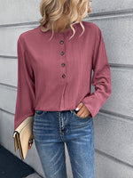 Women's Blouses Bohemian Casual Solid Blouse