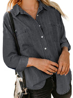 Women's Blouses Casual Versatile Loose Long Sleeve Blouse