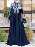 Women's Dresses Ethnic Style Long Sleeve Printed Maxi Dress