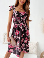 Women's Dresses Printed Sling Sleeveless Midi Dress