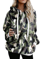 Women's Hoodies Flannel Ethnic Print Long Sleeve Hoodie