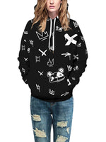 Women's Hoodies Sweater Digital Printing Long Sleeved Hooded