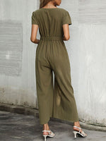 Women's Jumpsuits Sexy Casual Nine Wide Leg Jumpsuit